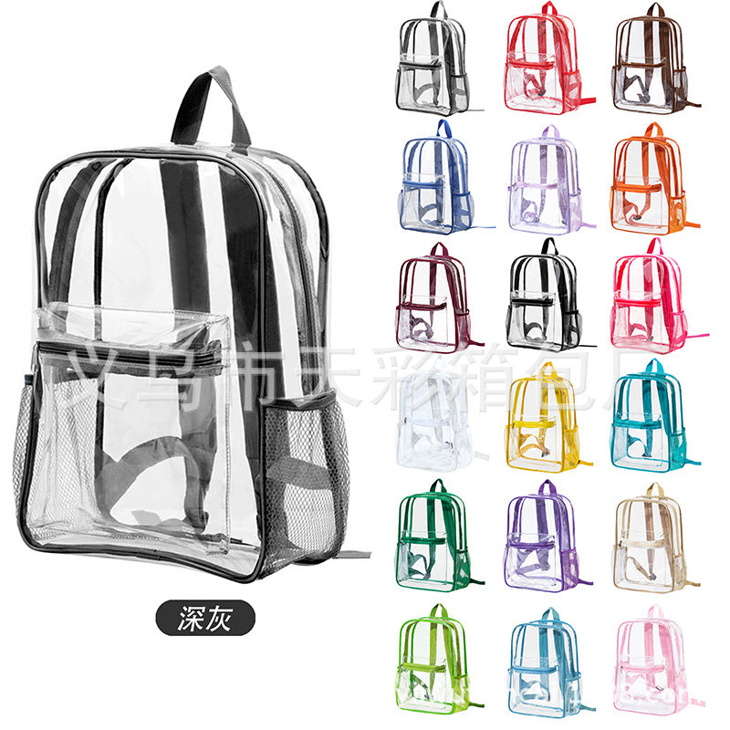 Zaino trasparente in PVC impermeabile