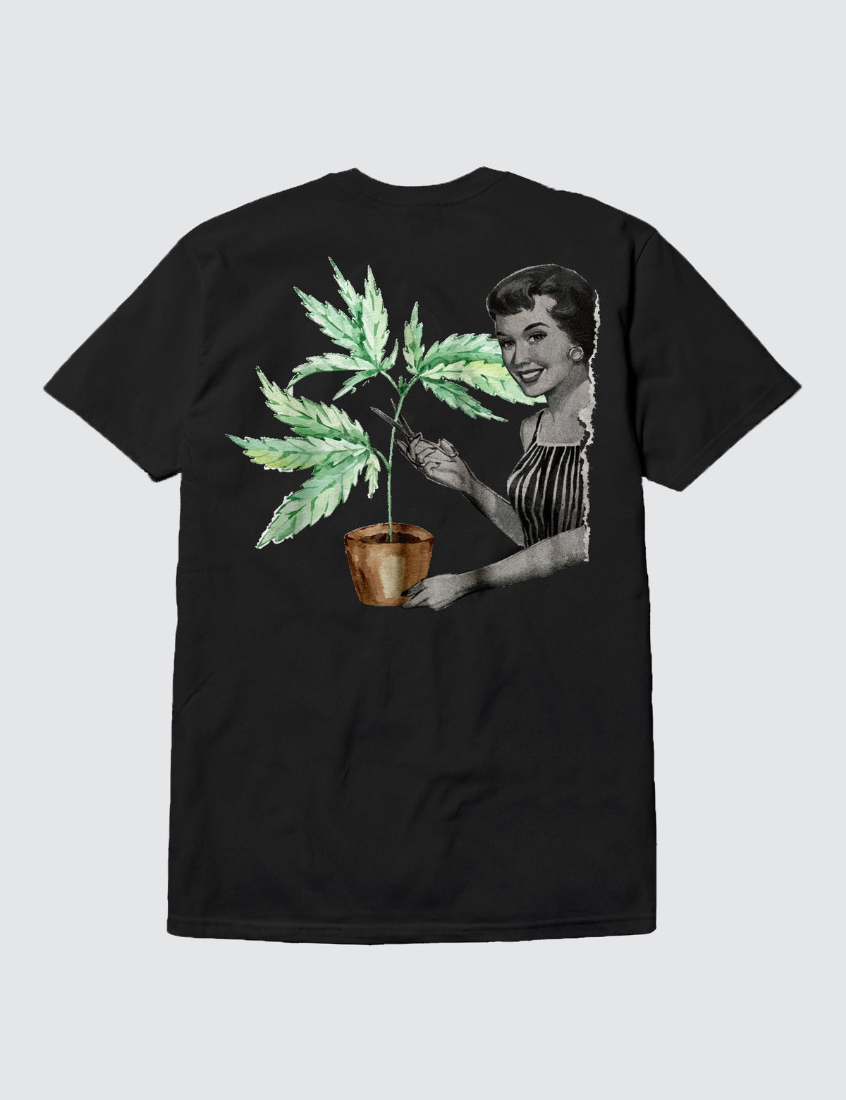 Botanical T-Shirt – Grafica Digitale Fronte/Retro in Cotone 100% Traspirante Made in USA