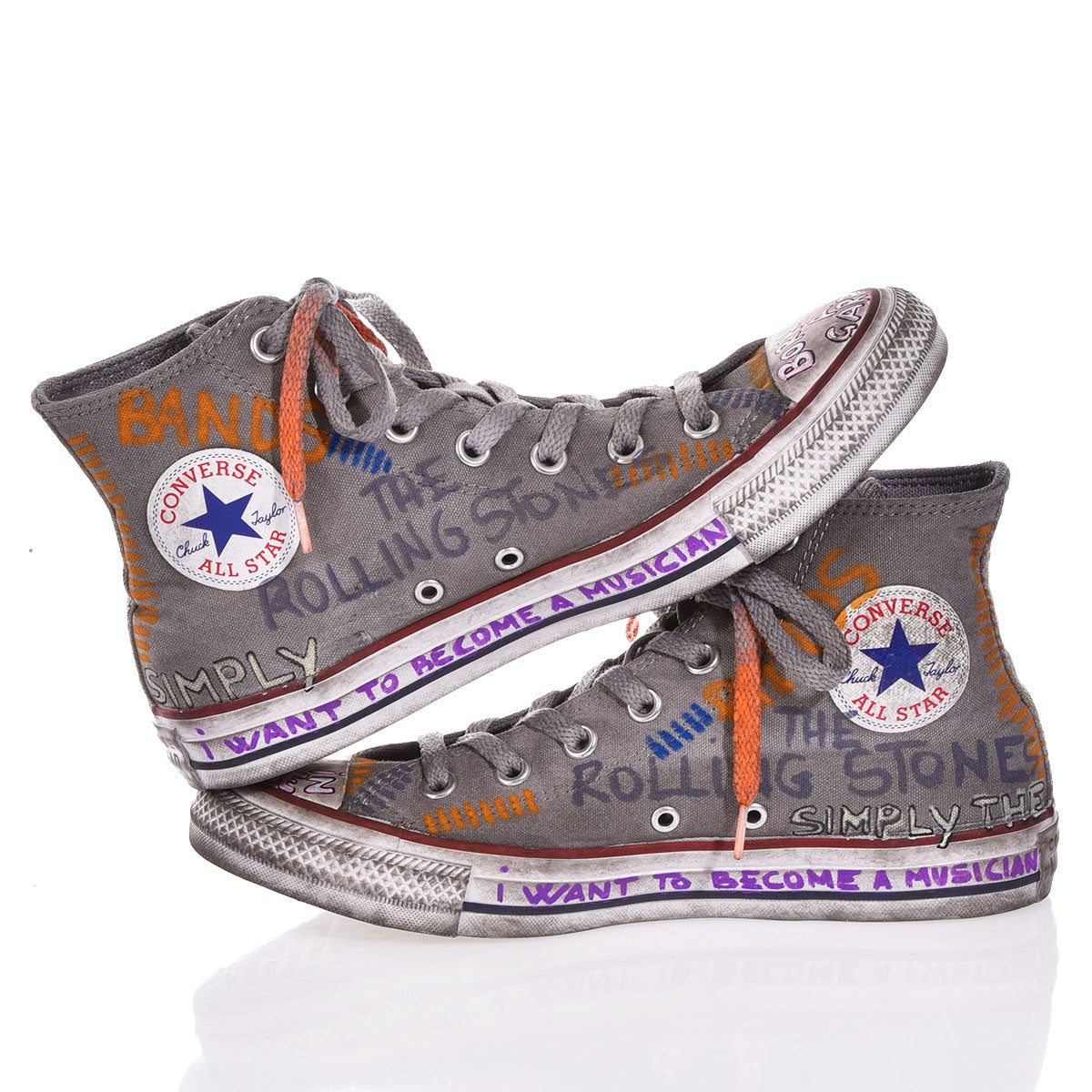 Converse Grey Written – Sneakers Urban Style con Stampe Esclusive