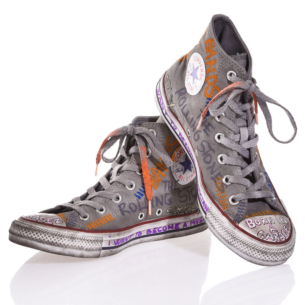 Converse Grey Written – Sneakers Urban Style con Stampe Esclusive