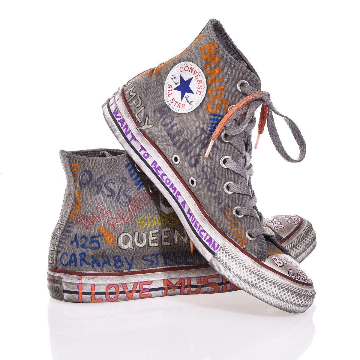 Converse Grey Written – Sneakers Urban Style con Stampe Esclusive