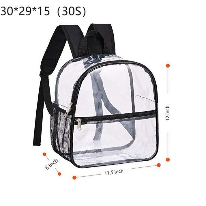 Zaino trasparente in PVC impermeabile