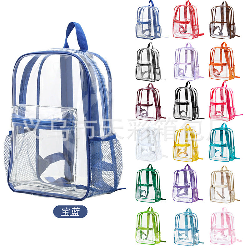 Zaino trasparente in PVC impermeabile