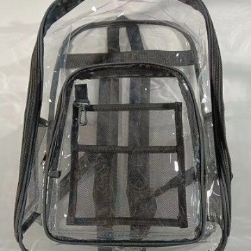 Zaino trasparente in PVC impermeabile