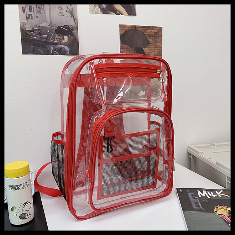 Zaino trasparente impermeabile in PVC per concerti